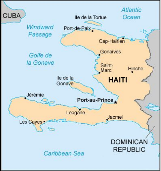 Map of Haiti