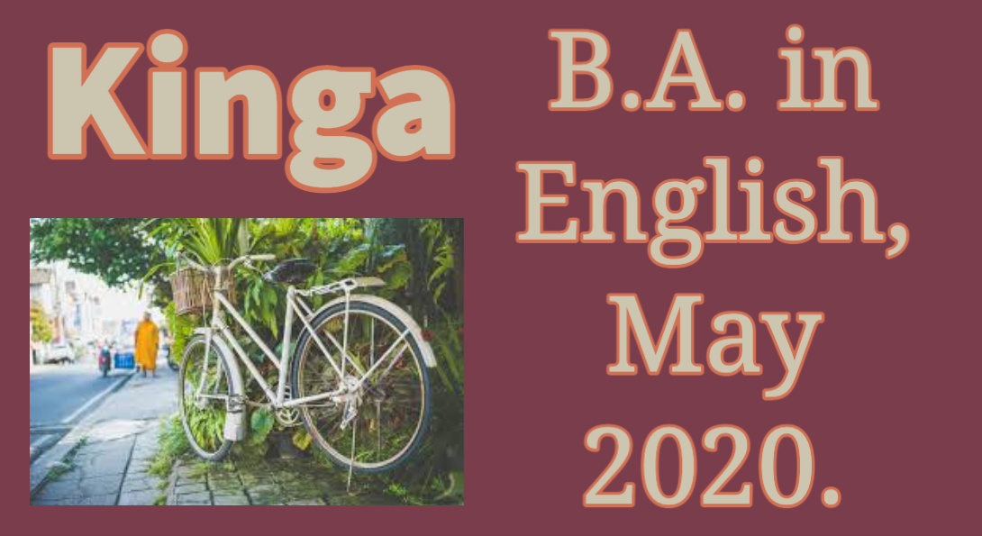 Kinga, BA in English, May 2020