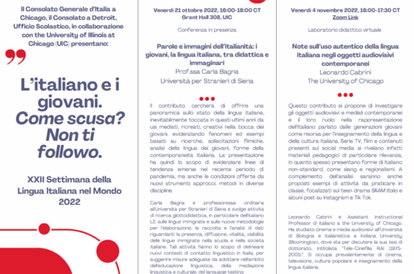 Italian workshop on language pedagogy