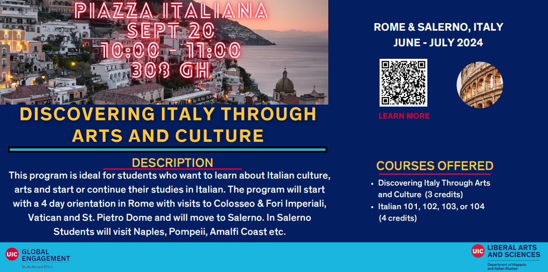 Piazza Italiana: Discover Italy through Arts and Culture