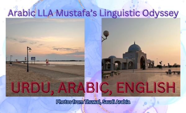 Arabic LLA Mustafa's Linguistic Odyssey. Urdu, Arabic, English.