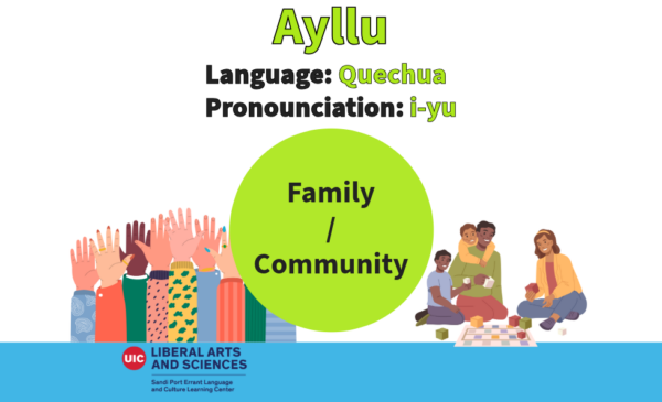 Ayllu, from Quechua, meaning family/community.