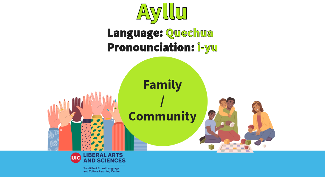 Ayllu, from Quechua, meaning family/community.