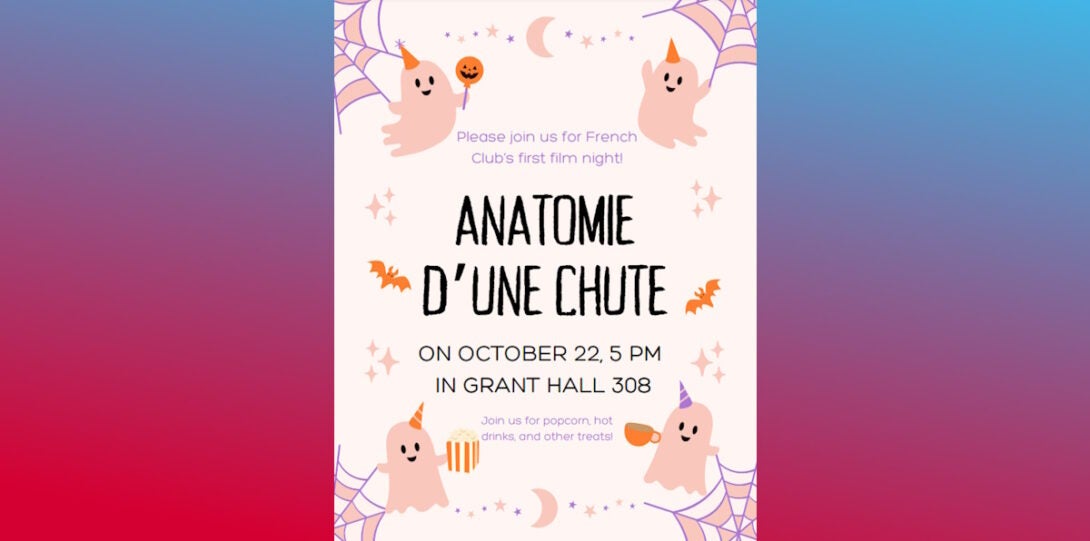 French Club film screening: Anatomie d'une chute