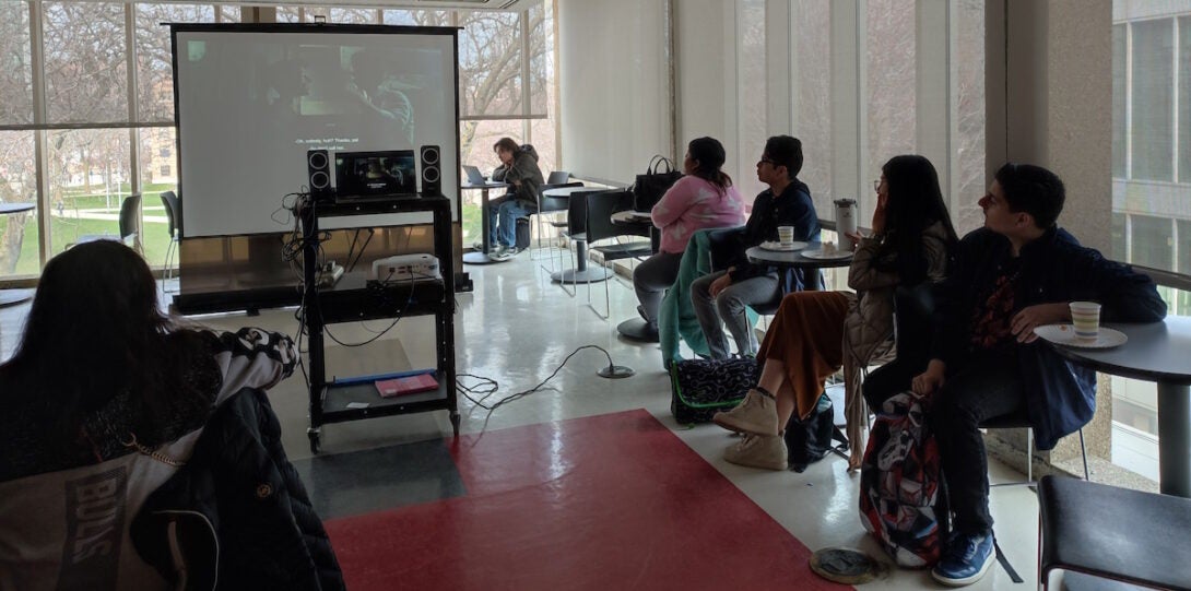 Puerto Rican Students Union film screening event in GH 308 (Language Oasis)