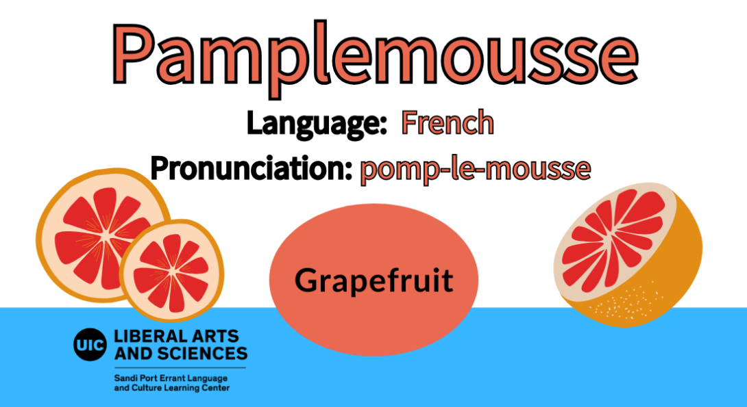 Pamplemousse, from French, Grapefruit